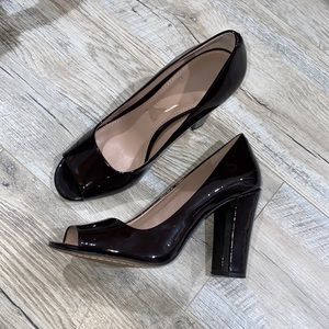 Vince Camuto open toe pumps